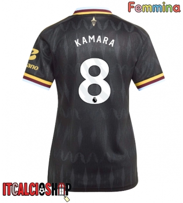 Aston Villa Boubacar Kamara #8 Seconda Maglia Femmina 2026-27 Manica Corta